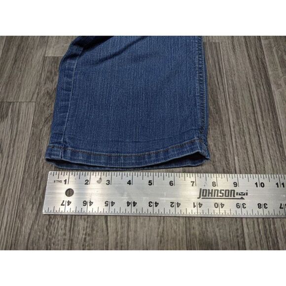 (3/$35) Merona Womens Size 6 R Pockets Fit 1 Cropped Denim Blue Jeans - Picture 11 of 11